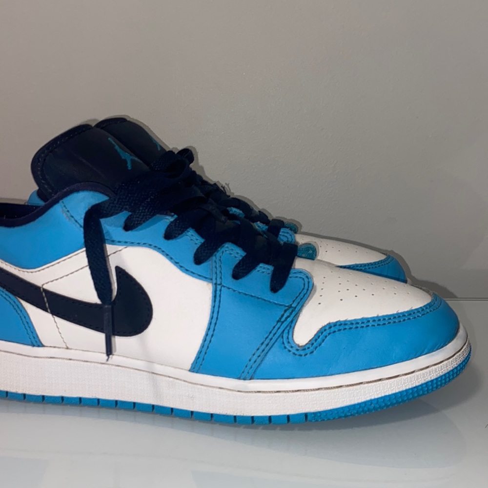 Jordan 1 lows obsidian power blue